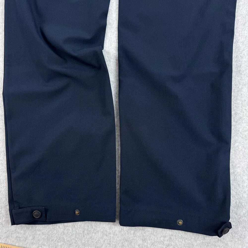 Banana Republic Aiden Pants Mens 33 Blue Microfiber Chino Travel Casual 34x31